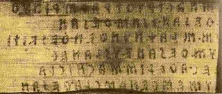 Caratteri etruschi sui lini della Mummia di Zagabria