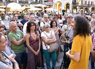 Michele Giovagnoli nelle piazze italiane